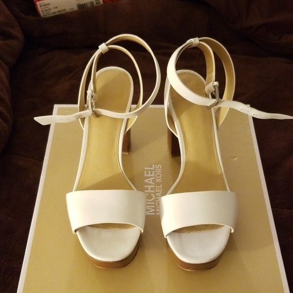 Michael Kors Lenora Ankle Strap Platform Sandal - Picture 1 of 5